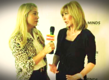 Chatting with Leeza at Maria Shriver's Event